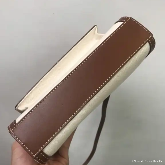 Official FirstBag Ru Mini BURBERRY Bag Two-tone Leather Pocket and Canvas 0602